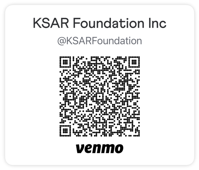 Venmo QR code for KSAR Foundation Inc, @KSARFoundation